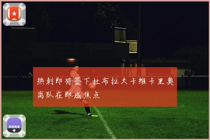 热刺即将签下杜布拉夫卡维卡里奥离队在即成焦点